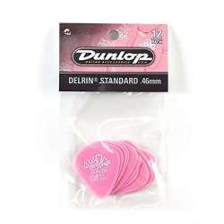 Dunlop 41P.46 Delrin Light Pink .46MM 12 PLAYER'S Pack