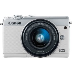 Canon Eos M100 Mirrorless Camera With 15-45MM Lens - White