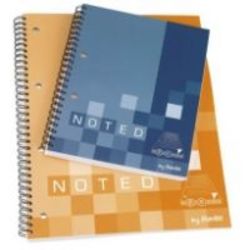 Bantex B1828 Noted Twin Wire Soft Notebooks a4 assorted