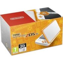 Nintendo New 2DS XL Handheld Console in White & Orange