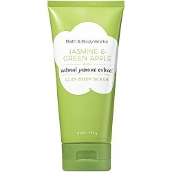 Bath And Body Works Signature Collection Clay Body Scrub With Natural Essential Oils Jasmine & Green Apple