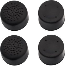 Assecure Ps4 Tall Silicone Thumb Grips Concave & Convex Black