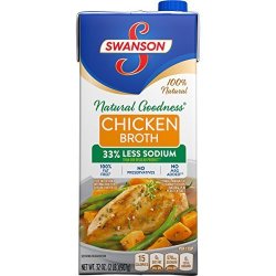 Swanson Broth 33% Less Sodium Chicken 32 Ounce