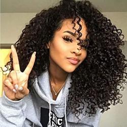 Maxine Hair Lace Front Lace Wigs 100% Human Hair Pre Plucked With Baby Hair Kinky Curly Human Hair Wig Brazilian Virgin Hair Front Lace Wig 130% Densi