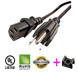 Ac Power Cord Cable For LG 42LD400 42LE5300 42LE8500 42LK450 42LK520 Tv - 25FT