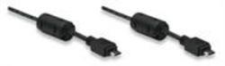 Manhattan Micro USB B Male To USB Micro B Male 1M -colour:black Retail Box Limited Lifetime Warranty