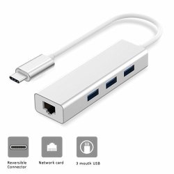 USB Type C Hub Adapter Meiliio Data Hub 3.1 USB C Thunderbolt 3 To 3 Ports USB 3.0 With Type-c Female Extension Interface For