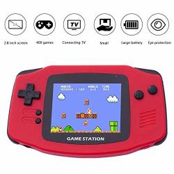 Kobwa Handheld Game Console 2.8 Inch 400 Classic Old Games Fc Tv Output Video Game Player Retro Handheld Games Console MINI Nostalgic Handheld Game