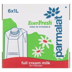 Parmalat Full Cream Long Life Milk 6 X 1L