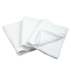 Green Sprouts 3 Piece Muslin Multi-purpose Cloths Made From Organic Cotton White Set