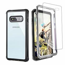 Tipicool Samsung Galaxy S10 Plus Case Heavy Duty Rugged Shockproof Armor Clear Cover Designed For Samsung Galaxy S10 Plus Sf-black