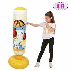 Inflatable Punching Bag For Kids - Free Standing Boxing Bag Bounce Back ...