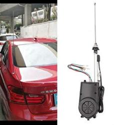 FOLCONROAD Universal Auto Car Shark Fin Roof Antenna Radio FM//AM Decorate Aerial Cover Black US Warehouse