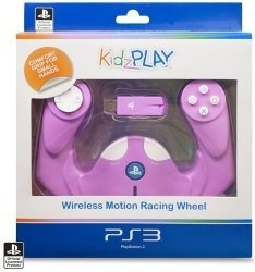 KidzPLAY Wireless Motion Wheel for PS3 in Pink