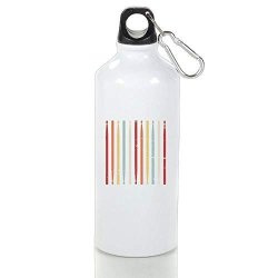 Aluminum Water Bottle 17.5OZ Bicycle Retro Drum Sticks Travel With Handle Cap Set Insulated Custom For Sport