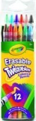 Crayola Erasable Twistable Coloured Pencil Crayons Pack Of 12