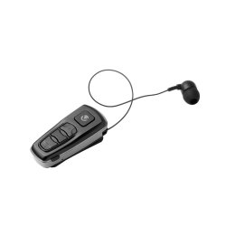 Volkano Stretch Series Retractable Mono Earpiece - Bluetooth Black