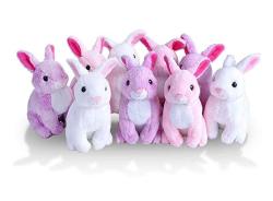 Wild Republic Rabbit Plush Stuffed Animals Baby Easter Basket Easter Eggs Party Favors 9PIECE