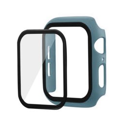 Apple Watch Bumper Case With Tempered Glass Screen Protector Pine Green 40MM