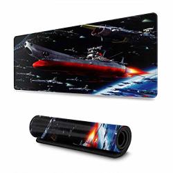Not Space Battleship Yamato Mouse Pad Rectangular Non-slip Rubber Electronic Sports Oversized Large Mouse Pad Game Dedicated 11.8X31.5 Inches