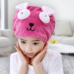 G2plus Hair Drying Towel For Kids Microfiber Absorbent Cartoon