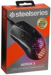 Steelseries - Ultra Lightweight Gaming Mouse - Aerox 3 Wired - Black PC