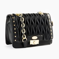 Luella Crossbody Bag With Quilting & Stud Detail Prices | Shop Deals ...