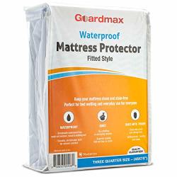 Guardmax Rv Camper Fitted Waterproof Mattress Protector - Hypoallergenic Cover Noiseless And Breathable - Travel Trailer Three Quarter Size 48X75