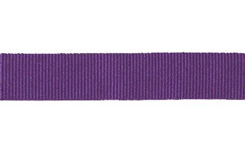 Petersham Ribbon Solid Purple 15MM X 20M Roll