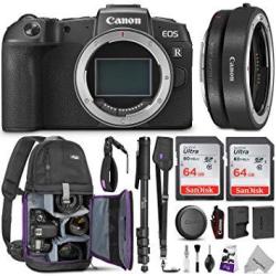 Canon Eos Rp Mirrorless Digital Camera Body W Mount Adapter & Advanced Photo And Travel Bundle