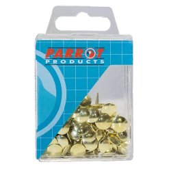 Drawing Pins Brass Boxed Pack 100