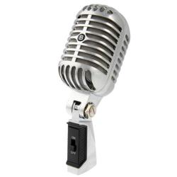 Professional Wired Classical Dynamic Microphone Length: 18CM Silver