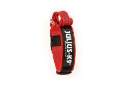 Julius K-9 Red Collar With Handle - 50MM Wide - 49-70CM Length