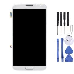 Silulo Online Store Original Lcd Display + Touch Panel With Frame For Galaxy Note II N7105 White
