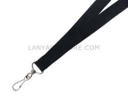 3 4" Black Neck Lanyards With Swivel Hook Attachment Qty. 100
