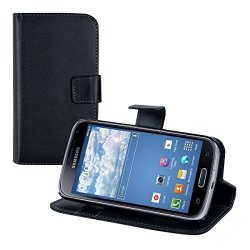 Kwmobile Elegant Synthetic Leather Case For The Samsung Galaxy K Zoom With Magnetic Fastener And Stand Function In Black