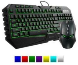 Coolermaster Storm Octane Keyboard + Mouse Gaming Combo - 7 Colour Led Selection