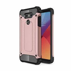 Devmo Phone Case Compatible With LG G6 H870 LS993 US997 G600 VS988 Hard Plastic Shell Case shockproof Hard Bumper protective Cover Pink