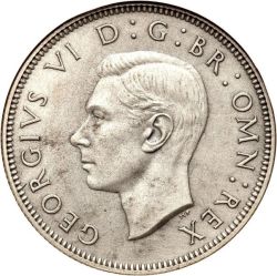 1952 South Africa 2 Shilling Silver Coin