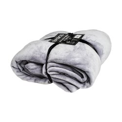 Blanket Microfiber Fleece Large 180X200CM - Grey