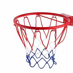 Songyu Teen Netball Ring And Net Basketball Hoop Indoor Outdoor Wall-mounted Children's Shooting Frame Basket Ring Diameter 39CM Size : No Ball