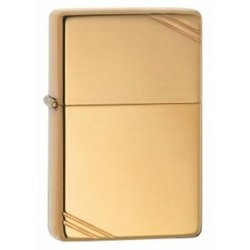 Zippo Wind-proof - Genuine - Vintage High Polish Brass - Includes 6 Spare Flints And 1 Spare Wick