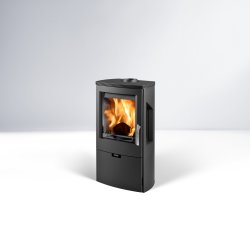 Wikantica Black Closed Combustion Fireplace