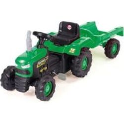 - Tractor & Trailor Pedal Car - Green