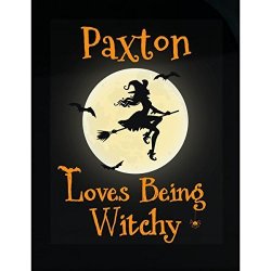 Paxton Loves Being Witchy Halloween Gift - Sticker