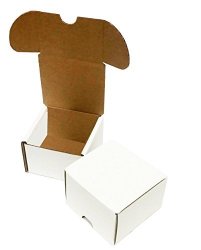 1 Max Protection MP-BX-100 Corrugated Mailer 3 3 8" Length X 3" Width X 4 1 8" Height - Oyster White - Crush Resistant Box