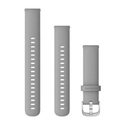 Garmin Quick Release Bands 18 Mm - Powder Gray With Silver Hardware