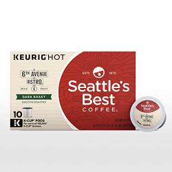 Seattle's Best Coffee 6TH Avenue Bistro Previously Signature Blend No. 4 Dark Roast Coffee 10 Total K-cup Pods