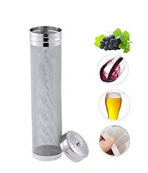 Beer Dry Hopper Filter 300 Micron Mesh Stainless Steel Hop Strainer Cartridge Homebrew Hops Beer & Tea Kettle Brew Filter By Fashionclubs 29CM X 7CM