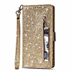 Zipper Wallet Case For Samsung Galaxy S7 Edge Gostyle Samsung Galaxy S7 Edge Bling Glitter Leather Case With Card Holder Flip Magnetic Closure Stand
